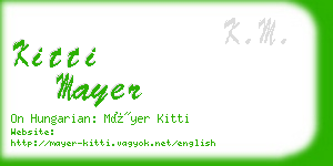 kitti mayer business card